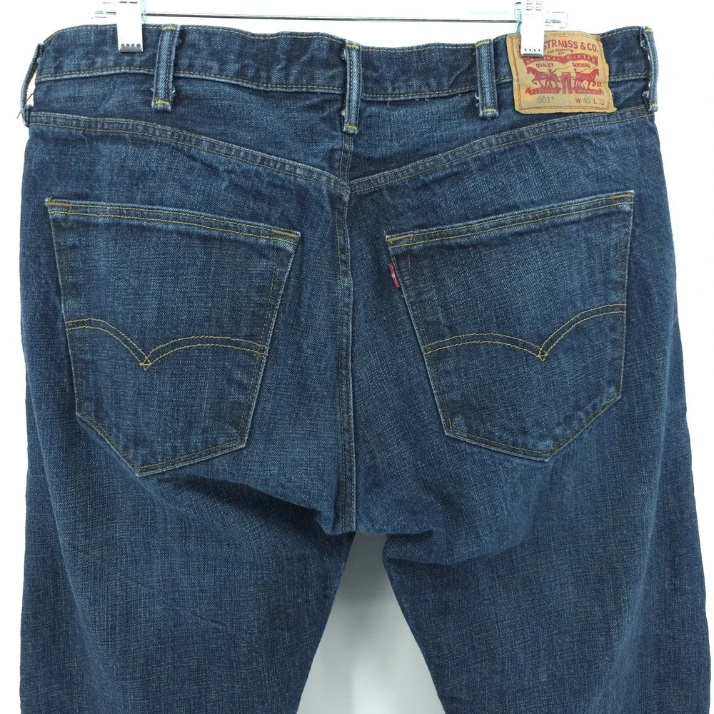 VTG Levis 501 BlueJeans Mens Original Fit 40X32 Meas 40X31.5‎ Denim Button Fly
